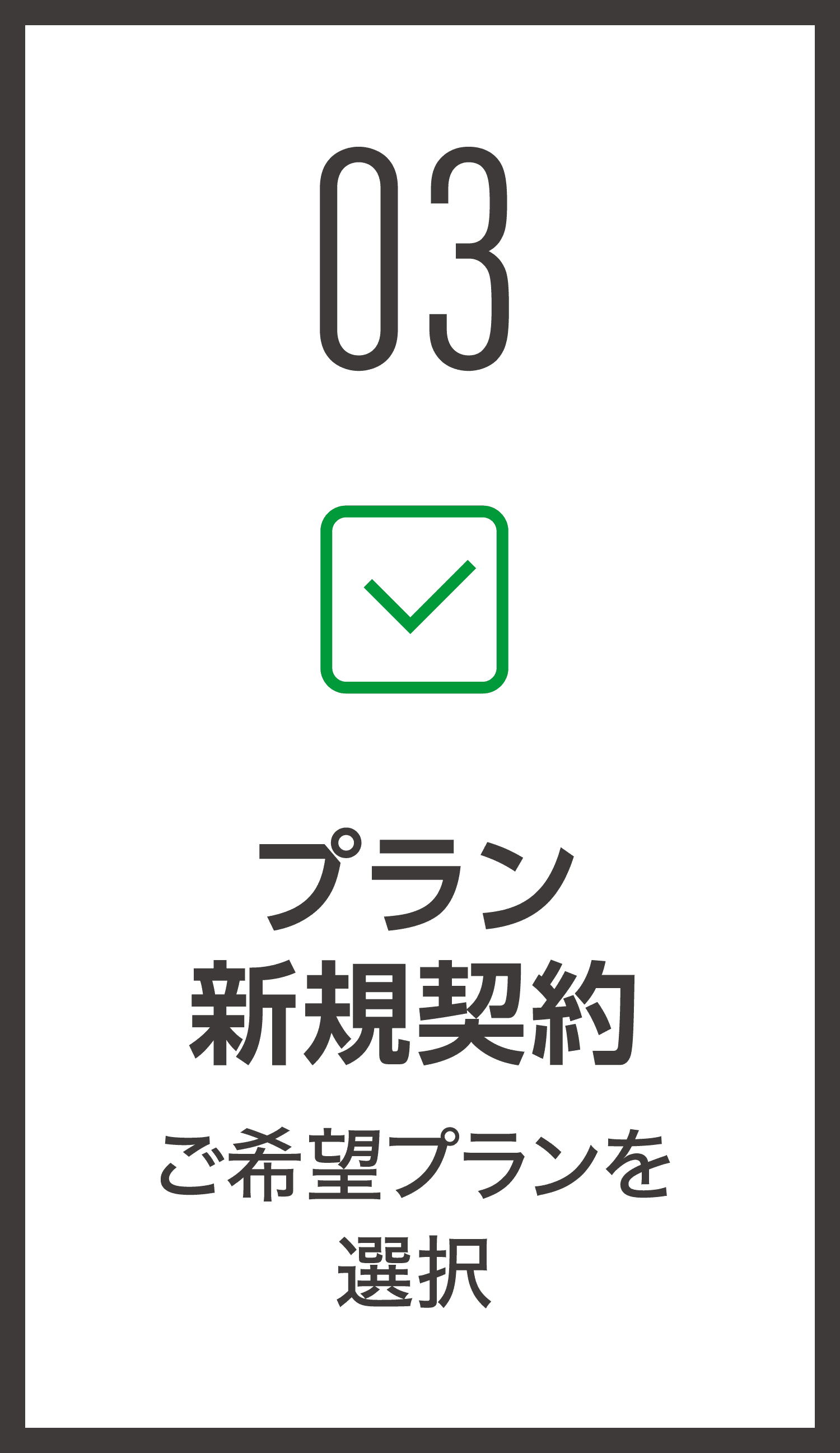 03 プラン新規契約 ご希望プランを選択